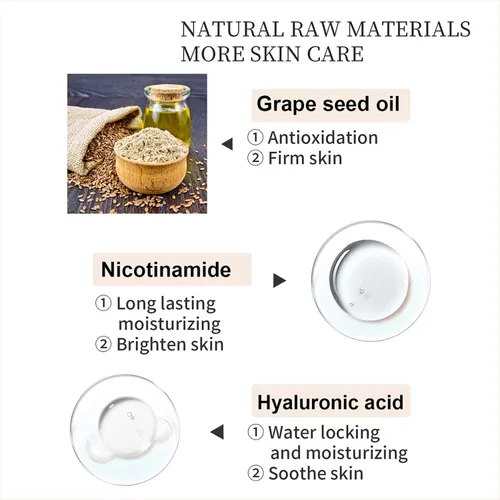 Miniatura 6 de Crema CC de ajuste de tono de piel SPF 50, nuevos cosméticos CC Crema, premaquillaje hidratante corrector de piel tono de piel (natural, 1 unidad)
