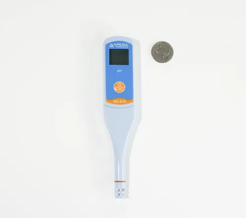 Miniatura 4 de SX610 Probador tipo pluma impermeable de pH, ±0.1 pH de precisión, 0-14.0 pH de rango, apto para pruebas d tubo de ensayo, probeta de reemplazo.