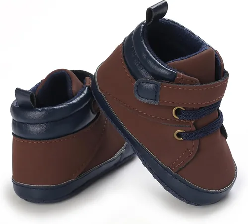 Miniatura 5 de SOFMUO Zapatos deportivos para bebés, niños y niñas, de piel sintética, antideslizantes, suela de goma suave, botines de vestir para niños pequeños