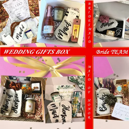 Miniatura 5 de Regalos de dama de honor para mujeres, regalos de boda, propuesta, regalos de despedida de soltera, decoraciones de calcetines de novia..