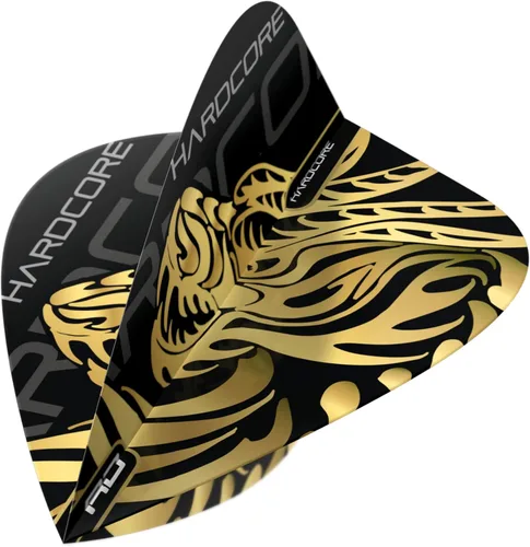 Miniatura 3 de RED DRAGON Jonny Clayton Hardcore Gold Dragon Kite Vuelos – 3 juegos por paquete (9 vuelos de dardos en total)