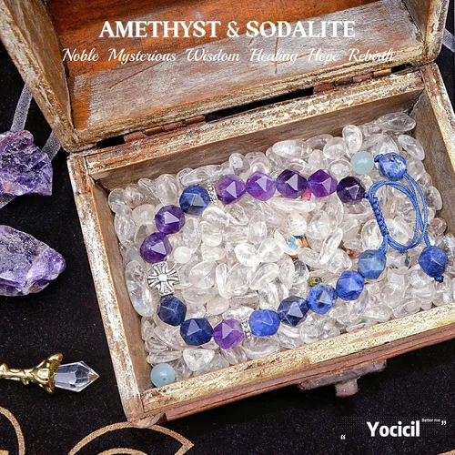 Miniatura 33 de Pulseras de la amistad, pulsera de obsidiana negra arcoíris para mujeres y hombres, 0.394 pulgadas (0.394 in), ojo de tigre, hematita y cristal