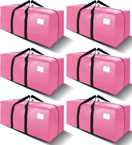 Miniatura 10 de VELVETSURE - Bolsas de almacenamiento extragrandes y de alta resistencia para mudanza, con asas y cremalleras, correas de mochila, asas grandes