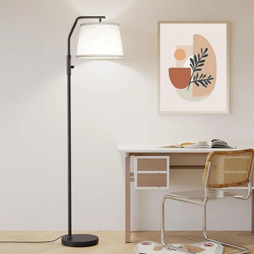 Miniatura 6 de SUNMORY Lámparas de pie para sala de estar, bombilla de 9 W incluida, lámpara alta para dormitorio con cabezal ajustable, lámpara de pie moderna