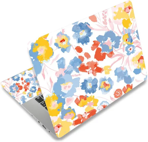Miniatura 39 de Adhesivo para laptop de 12.1-15.6 pulgadas, calcomanía reutilizable universal de vinilo para laptop, protector de arte impermeable en color panal