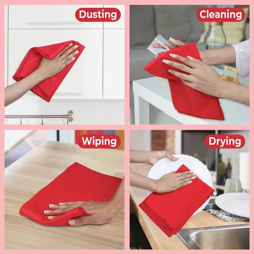 Miniatura 12 de Urban Villa Toallas de cocina 100% algodón para cocina (juego de 6) 20"x30" toallas de cocina altamente absorbentes, juego de ropa de cocina