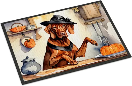 Miniatura 80 de Caroline's Treasures DAC1720MAT Affenpinscher - Tapete de otoño para cocina, con calabazas, 18 x 27 pulgadas, tapete para puerta delantera