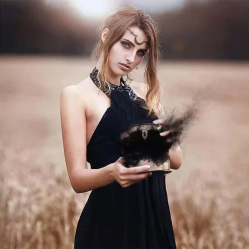 Miniatura 11 de Aimimier Boho Moon Crystal Head Chain Crescent Moon Forehead Chain - Banda para el pelo para mujer, Metal