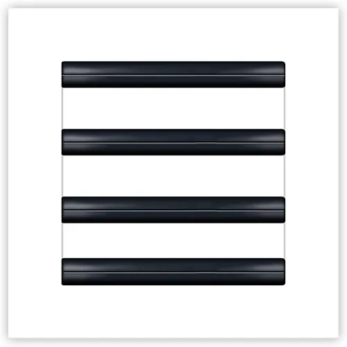 Miniatura 11 de BUILDMART - Cubierta de ventilación de CA moderna de 8 x 8 - Ventilación de aire negra decorativa - Difusor de ranura lineal estándar - Rejilla