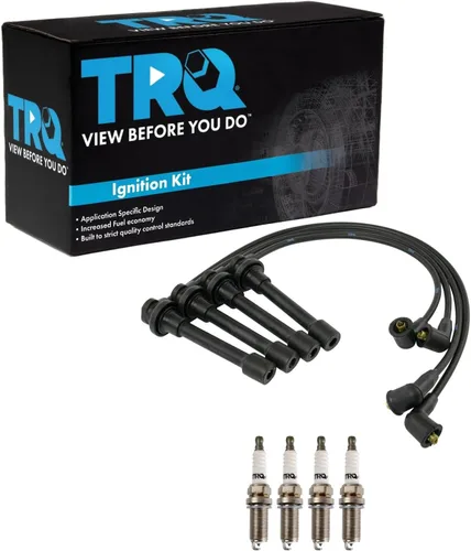 Miniatura 42 de Kit de bujías de chispa TRQ 5 piezas de bujías de iridio Compatible con Acura Integra 1992-2001 1999-2000 Honda Civic 1994-1995 Civic del Sol