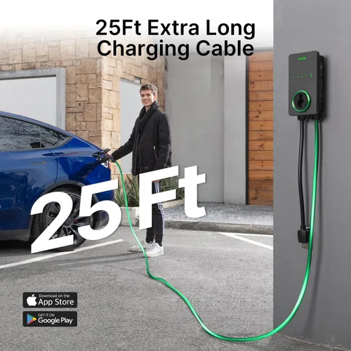 Miniatura 5 de Autel Cargador EV Nivel 2 40 Amperios Hogar Inteligente AI para Vehículo Eléctrico (EV) con Wi-Fi y Bluetooth, EVSE con Funda Integrada y Cable
