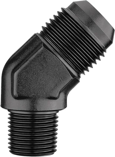 Miniatura 47 de EVIL ENERGY Adaptador de ajuste de 6AN a 3/8" NPT macho de 90 grados, aluminio