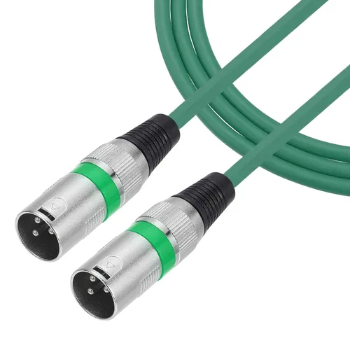 Miniatura 10 de MECCANIXITY Cable de micrófono XLR macho a macho de 2 pies y 3 pines, adaptador profesional de audio XLR, cables de micrófono para sistemas PA
