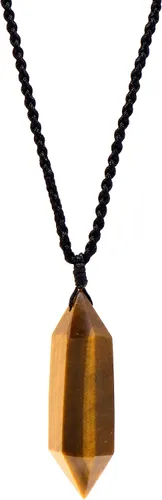 Miniatura 8 de Collar grande de cristal curativo de 2 pulgadas, colgante mineral natural con cordón ajustable