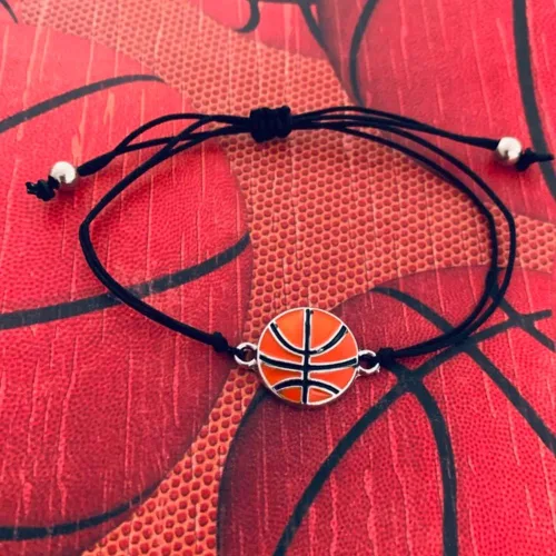 Miniatura 7 de Sportybella - Pulsera de baloncesto – Cuerda ajustable de cuerda de paracaídas, regalos para jugadores de baloncesto, se adapta a muñecas de 5 a 8
