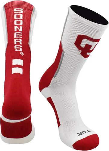 Miniatura 22 de TCK NCAA Perimeter Crew Socks, calcetines deportivos de equipo de rendimiento atlético para hombres y mujeres, absorben la humedad, con licencia
