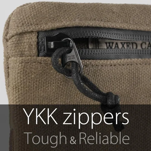 Miniatura 12 de diodrio Bolsas con cremallera para cinturón para hombres y mujeres, bolsa compacta EDC, cremallera YKK, carteras de seguridad antirrobo a prueba