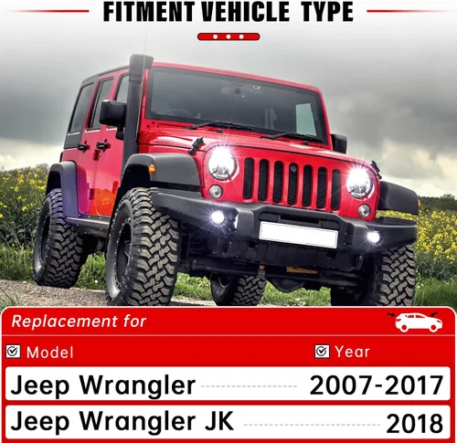 Miniatura 2 de Escobillas de repuesto para limpiaparabrisas delantero y trasero 2007-2017 Jeep Wrangler 2008-2018 Wrangler JK calidad original de fábrica para mi