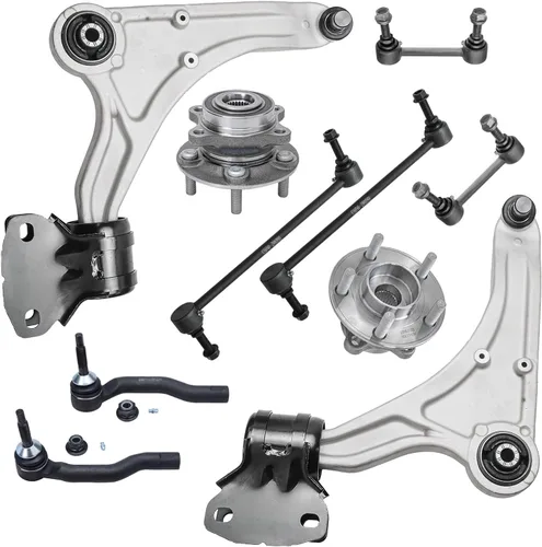 Miniatura 49 de Detroit Axle - Kit de extremo delantero RWD para Chrysler 300 Dodge Challenger Charger Upper Lower Control Arms rótulas de rodamiento de rueda Bujes