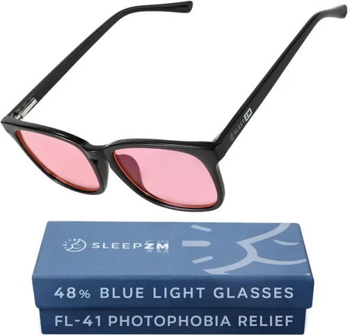 Miniatura 37 de Sleep ZM Blue Light Blocking & Light Sensitivity Glasses - 8 Lens Types for Comfort, Relaxation, Sleep & Relief