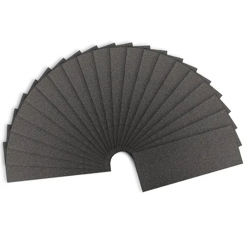 Papel de lija de grano 120, hojas de lijado en seco y húmedo de 9 x 3.6 pulgadas para acabado de muebles de madera, lijado de metal y pulido