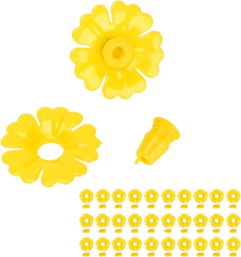 Miniatura 3 de 30 comederos para colibríes, repuesto para comedero de colibríes, repuesto de puerto de alimentación de flores, puertos de alimentación de pájaros