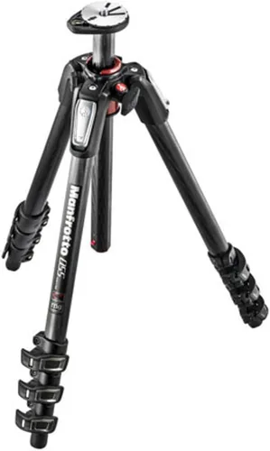 Miniatura 5 de Manfrotto 055 Trípode de aluminio de 3 secciones con columna horizontal (MT055XPRO3), negro