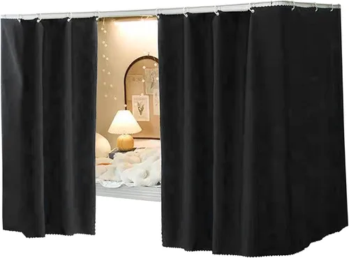 Miniatura 18 de Cortinas para litera individual y doble, cortinas de tienda de campaña para cama, tela a prueba de polvo, cortinas de privacidad para debajo