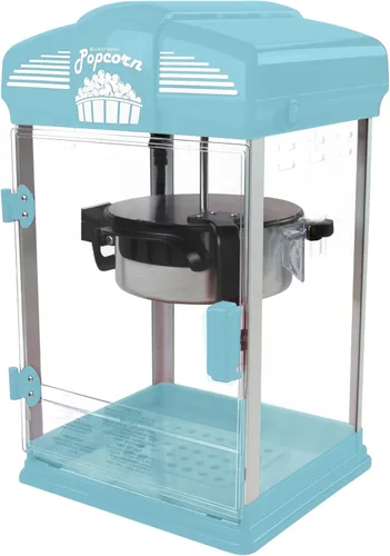 Miniatura 10 de West Bend Stir Crazy pochoclera estilo cine, máquina para hacer palomitas de maíz gourmet con caldera antiadherente, herramienta de medición y Azul