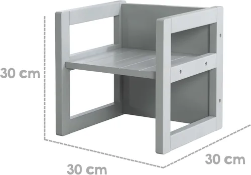 Miniatura 6 de Roba -Kids Country-Farmhouse: Silla infantil gris para niños