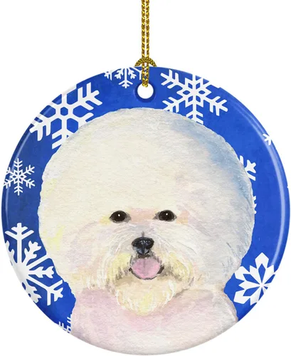 Miniatura 93 de Caroline's Treasures Cavalier Spaniel - Adorno de cerámica para colgar en el árbol de Navidad, para el hogar, Navidad, fiestas, regalo, 3 pulgadas