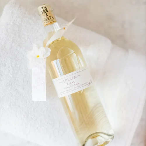 Miniatura 5 de Lollia Relax Baño de Burbujas, 25 onzas líquidas, jabón de lujo con fragancia de lavanda y miel, limpiador perfumado suave e hidratante
