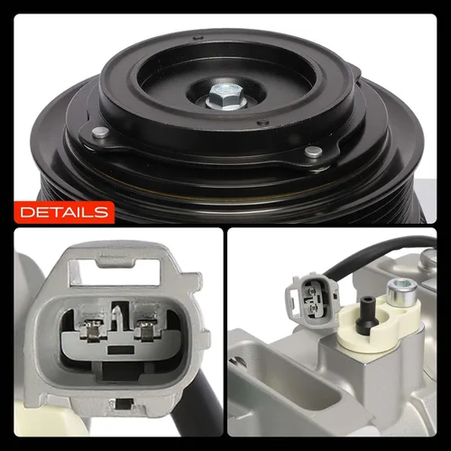 Miniatura 9 de A-Premium Compresor de aire acondicionado de CA con embrague compatible con Chrysler 300 2014-2023 y Dodge Charger 2014-2023, Challenger 2015-2023