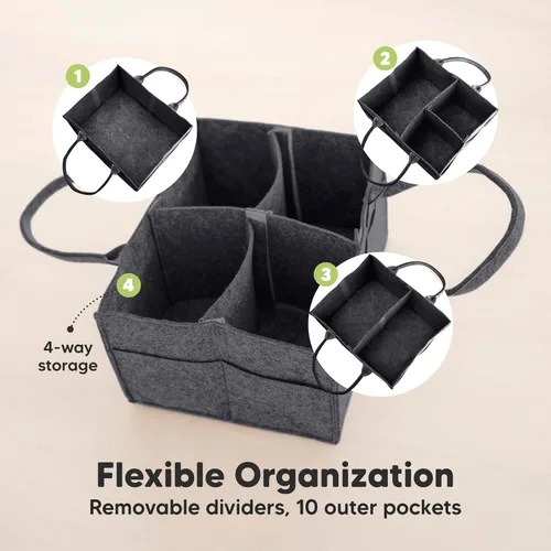 Miniatura 8 de KeaBabies Cambiador de pañales portátil y organizador de pañales para bebé, tapete cambiador plegable impermeable para bebé, tapete de cambio
