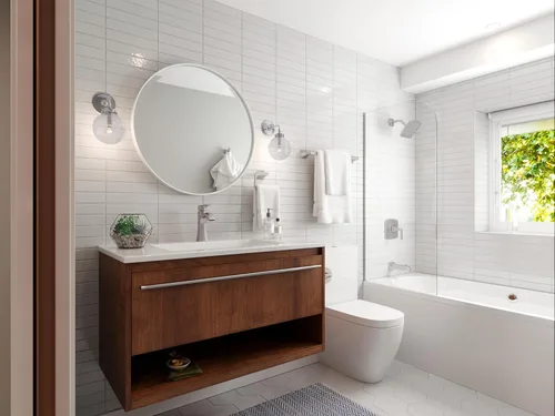 Miniatura 6 de Pfister Bruxie Portapapel Higiénico, Soporte para Rollo de Papel Higiénico del Baño, Montaje en Pared, Atornillado, Acabado Níquel Cepillado Spot