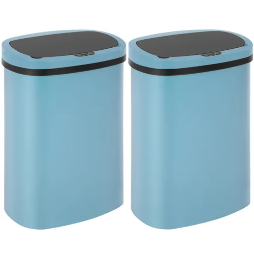 Miniatura 18 de Cubo de basura de cocina de 13 galones con tapa, cubo de basura automático sin contacto para cocina, cubo de basura de plástico PP con sensor