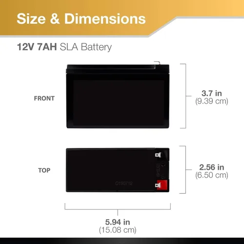 Miniatura 5 de Universal Power Group UPG UB1270 Batería de repuesto Rhino