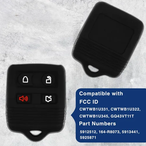 Miniatura 6 de KeylessOption Funda de Llave de Reemplazo para 2000 2001 2002 2003 2004 2005 2006 2007 2008 2009 2010 2011 2012 2013 2014 2015 2016 2017 2018 2019