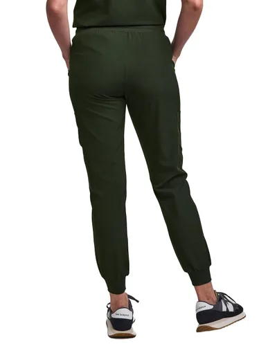 Miniatura 47 de Green Town Conjunto de ropa quirúrgica para mujer, pantalón deportivo y parte superior con cuello en V, 5 bolsillos, cintura de yoga, uniforme