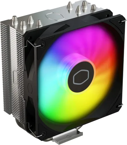 Cooler Master Hyper 212 Spectrum V3 ARGB Enfriador de aire para CPU, ventilador PWM de 120 mm, 4 tubos de calor de cobre, 152 mm de alto, AMD Ryzen