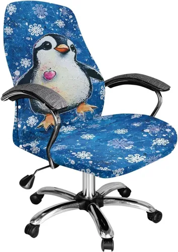 Miniatura 28 de Funda para silla de oficina de mármol morado, lavable, funda para silla de escritorio, fundas para silla de computadora para silla giratoria, silla