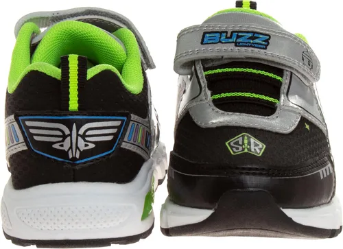 Miniatura 3 de Disney Pixar Toy Story - Zapatos deportivos para niños Buzz Lightyear y Woody sin cordones iluminados para niños pequeños, tenis deportivos