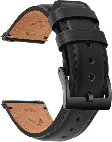 Miniatura 8 de Fullmosa Bandas para Reloj, Correa de Reloj de Cuero de Liberación Rápida de 18mm, 19mm, 20mm, 22mm, 24mm - Correa de Reloj de Cuero Cepillado