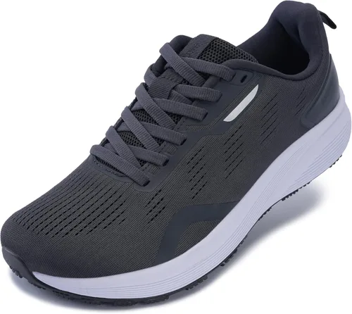 Miniatura 8 de Bronax Zapatillas de correr con punta ancha para hombre Zapatillas de tenis para dar forma natural al pie
