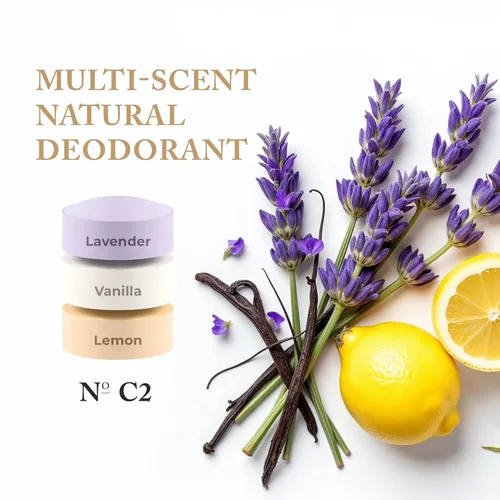 Miniatura 4 de Nevo Desodorante en barra Multi Scent con capas Desodorante sin aluminio para mujeres y hombres Todo natural, orgánico, vegano, no tóxico