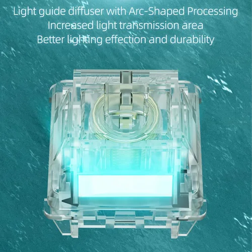 Miniatura 3 de GATERON Interruptores de teclado magnéticos Jade Max, prelubricados de fábrica lineal, totalmente transparente, con resorte permanente, ajuste