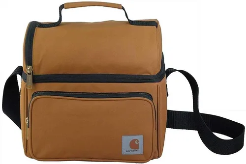 Miniatura 2 de Carhartt Carhartt Brown - Bolsa térmica de almuerzo con doble compartimento y ajuste y fresco XL Cool Coolers congelador, bolsa de hielo delgada