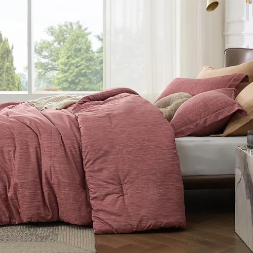 Miniatura 26 de Bedsure Juego de edredón Twin/Twin XL, ropa de cama suave beige para todas las estaciones, juego de cama teñido catiónico, 2 piezas, 1 edredón