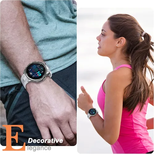 Miniatura 7 de Miimall - Funda compatible con Garmin Forerunner 965, resistente a los arañazos, protección militar de TPU translúcida para Garmin Forerunner