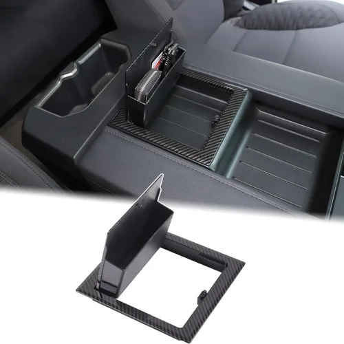 Miniatura 11 de Aunginsy Funda para caja de almacenamiento oculta compatible con Toyota Tundra 2022 2023 2024 2025 2026, bandeja organizadora de consola central